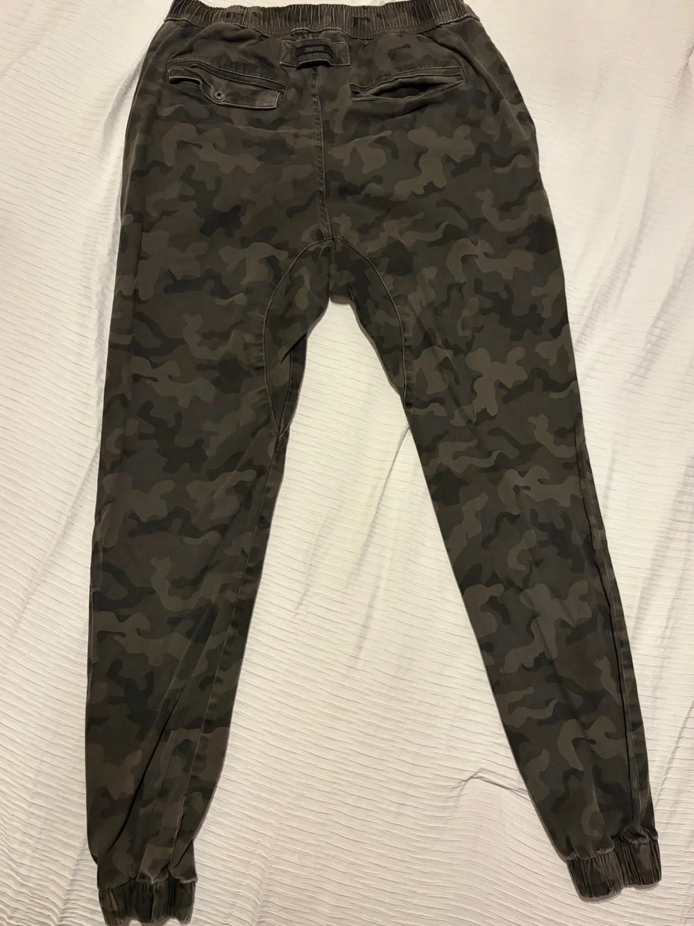 Zanerobe Camo Jogger Pants - Olive Green Camouflage